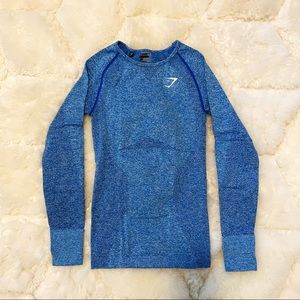 Gymshark Vital Seamless Longsleeve- Blueberry Marl💙